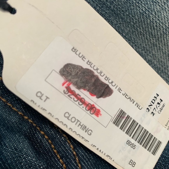 BlueBlood Bootie Flare Jeans NWT Size 27 - Picture 5 of 10